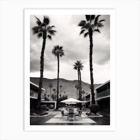 Palm Springs, Black And White Analogue Photograph 2 Art Print