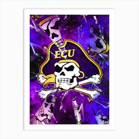 East Carolina Pirates 1 Art Print