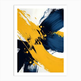 Abstract Brushstrokes 3 Art Print