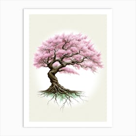 Sakura tree of life Art Print