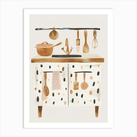 Kitchen Utensils Art Print