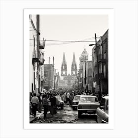 Mexico City, Black And White Analogue Photograph 4 Art Print