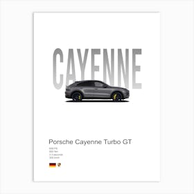 Cayenne Turbo Gt Porsche Art Print