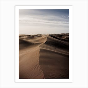 Sand Dunes In The Wind Art Print
