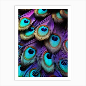 Peacock Feathers 9 Art Print