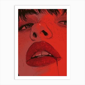 Bloody Art Print