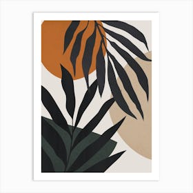 Botanical and tropical floral 6 Art Print