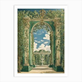 Archway In A Garden Art Print