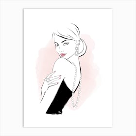 Diamond Lady Art Print