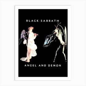 Black Sabbath Angel And Demon Art Print