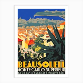 Beausoleil And Monte Carlo Art Print