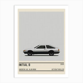 Initial D Car Movie Art Print