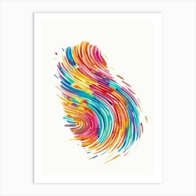 Fingerprint Painting 1 Art Print