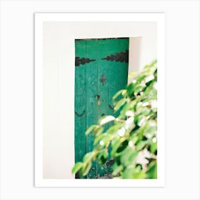 Emerald green door in Eivissa // Ibiza Travel Photography Art Print