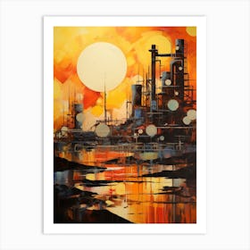 Industrial Abstract Minimalist 5 Art Print