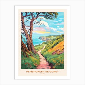 Pembrokeshire Coast Wales 1 Hike Poster Art Print