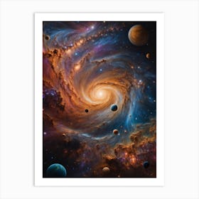 Galaxy In Space Art Print Art Print