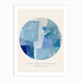 Affirmations I Radiate Confidence, Self Respect, And Inner Harmony Art Print