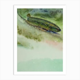 Eel Storybook Watercolour Art Print