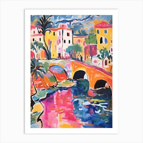 Alexandria Egypt 3 Fauvist Painting Art Print