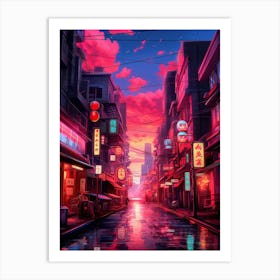 Asian City 1 Art Print