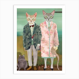 Gucci Fashionista Cats 13 Art Print