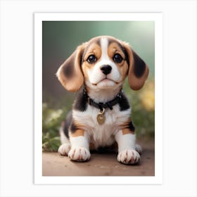 Beagle Puppy Art Print