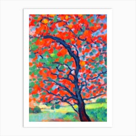 River Red Gum 1 tree Abstract Block Colour Art Print