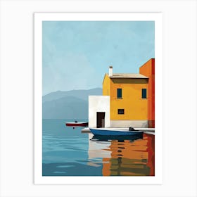 Sicilian Sunsets: House of Palermo, Italy Art Print