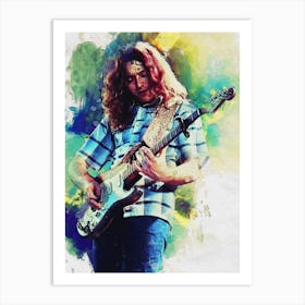 Smudge Of Portrait William Rory Gallagher Art Print