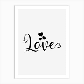 Love Handwriting Art Print