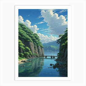 Clouds And Water Art Print