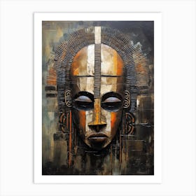 African Mask 13 Art Print