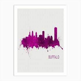 Buffalo New York City Purple Art Print