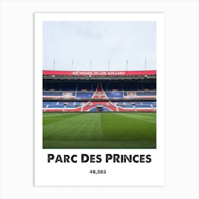 Parc Des Princes, Football, Stadium, Soccer, Art, Wall Print 1 Art Print