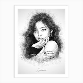 Jennie Blackpink Art Print