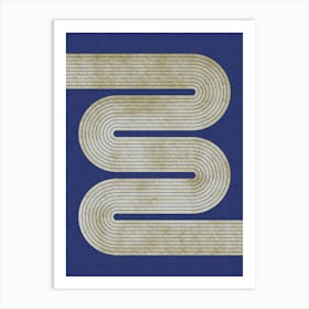 Abstract Mid-Century Track Art Print