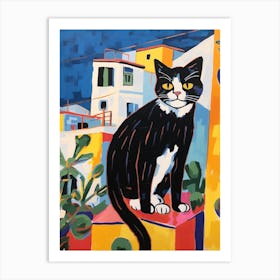 Painting Of A Cat In Sousse Tunisia 1 Art Print