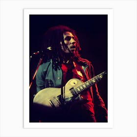 Jamaican Reggae Musician Bob Marley Art Print