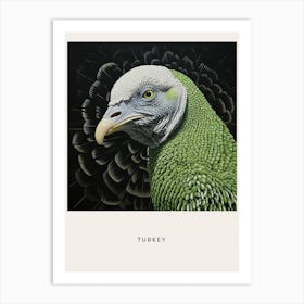 Ohara Koson Inspired Bird Painting Turkey 4 Poster Art Print