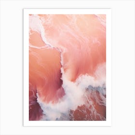 pink waves 1 Art Print