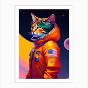 Cat In Space Art Print