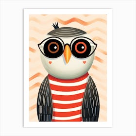 Little Owl 3 Wearing Sunglasses Art Print