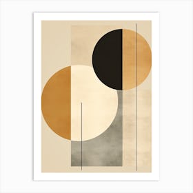 Abstract Circles, Bauhaus Art Print