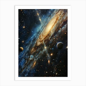 Galaxy In Space Art Print