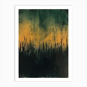 Sunset In The Grass 3 Art Print