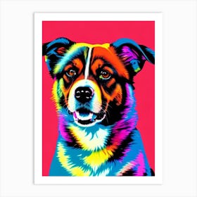 Finnish Lapphund Andy Warhol Style Dog Art Print