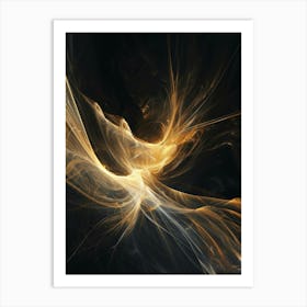 Abstract Golden Light 2 Art Print