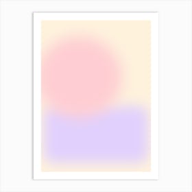 Blurred - Pastel Art Print