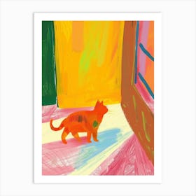 Cat In The Window 1 Art Print